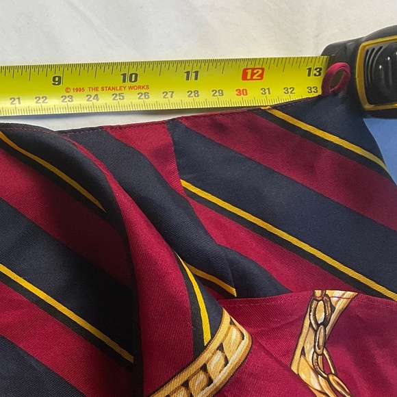 Ralph Lauren Blue Label Lion Heraldry Crest  100% Silk Wrap Skirt Small - Picture 14 of 14